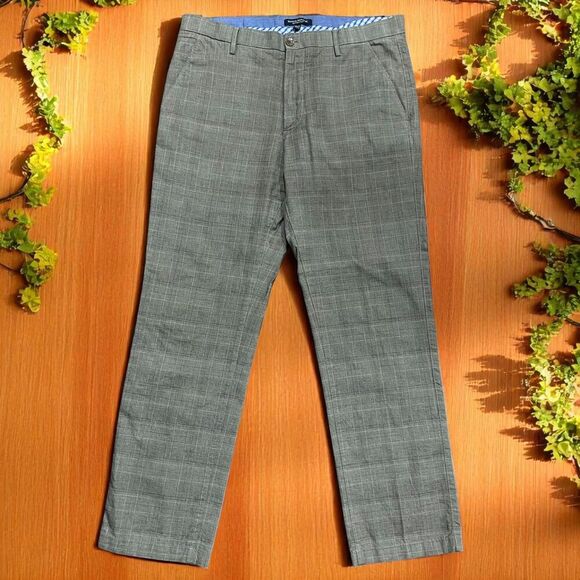 Banana Republic Kentfield Casual Brown Straight Leg Pants Men's Size 35W x 32L - Picture 1 of 8